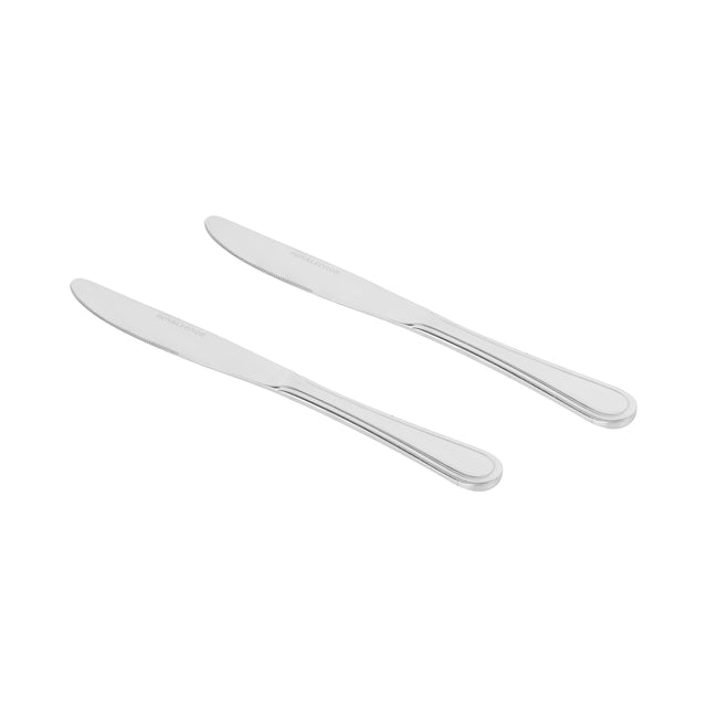 Royalford 2-piece Stainless Steel Table Knife- RF12549/ Stylish and Light-Weight Silver