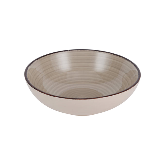 Stoneware Soup Plate-7.5-Inch Brown