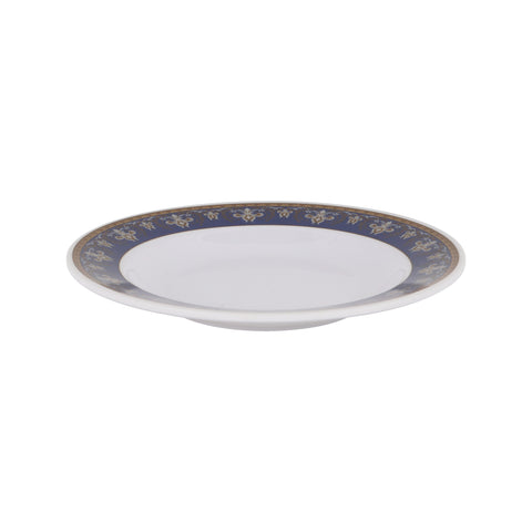 Royalford 10" Melamineware Deep Dinner Plate- RF12708/ Light-Weight, Daily Use Crockery for Dining/ Elegant and Durable, Dishwasher-Safe/ Perfect for Serving Food/ White