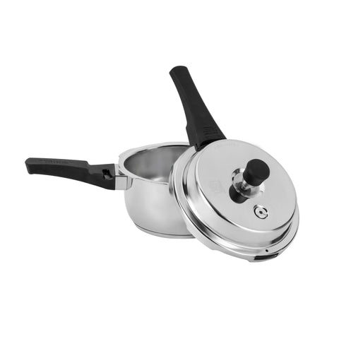 2L Stainless Steel Pressure Cooker RF13018 Faster Cooking, Comfortable Handle Compatible with Induction, Gas, Hotplate, Ceramic and Halogen Cooktops Silver