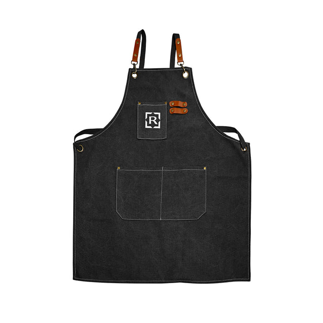 Royalford Multipurpose Kitchen Apron- RF13227/ 76x65 cm, Polyester Cotton Fabric, with Adjustable Straps, Comfortable Fit for all Sizes/ with Pockets, Perfect for Cooking, Baking, Crafting, Cleaning, etc./ Black