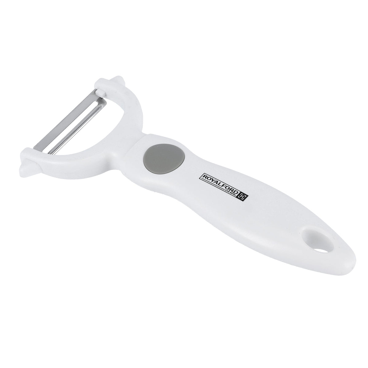 Stainless Steel Y-Peeler Premium Quality Dishwasher Safe MarksAndStain Resistant Ergonomic Design White 8x17cm