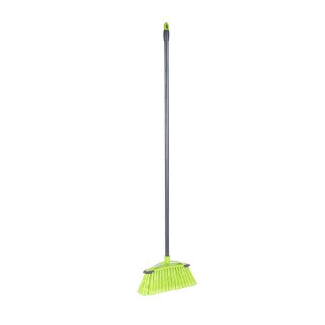 Royalford Broom With Handle(Green+Grey)