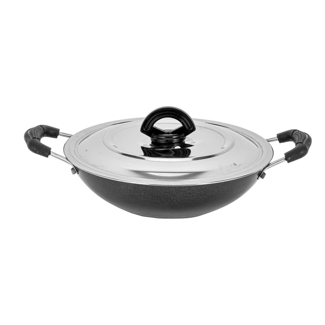 21Cm Appa Chatti With Stainless Steel Lid Non-Stick Coating 30X21X11Cm Multicolor Multicolor 21cmcm