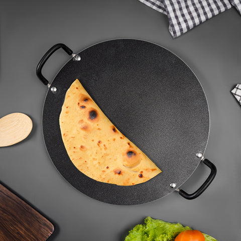 Super Flat Tawa 32Cm Non-Stick Cookware Multicolor Made In India Multicolor
