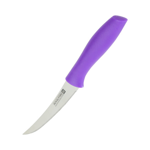 2-Piece Fruit Knife High Grade Extra Sharp Ss Blade With Strong Pp Handle Purple