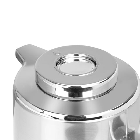 Royalford RF7948 1.6L Silver Vacuum Flask - Stainless Steel Keeping Hot/Cold Long Hour Heat/Cold Retention, Multi-Walled, Hot Water, Tea, Beverage | Ideal for Social Occasion & Outings | 1 Year Warranty Silver/Black