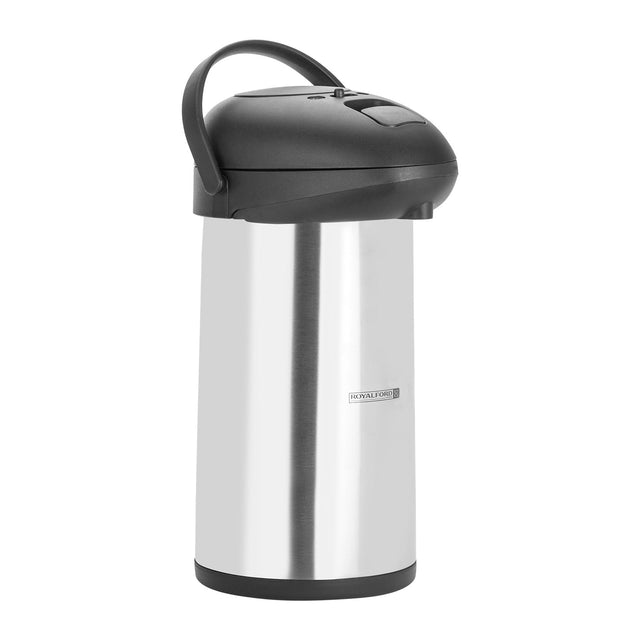 3L Airpot Flask With Double Vacuum Insulation 14 Hours Hot & 20 Hours Cold Silver/Black