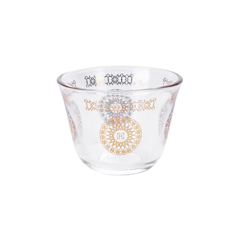 6-Piece Laya Cawa Cup Set Clear/Gold