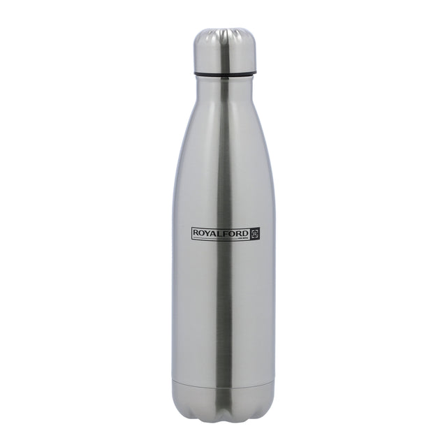 Double Wall Stainless Steel Water Bottle Silver 750ml