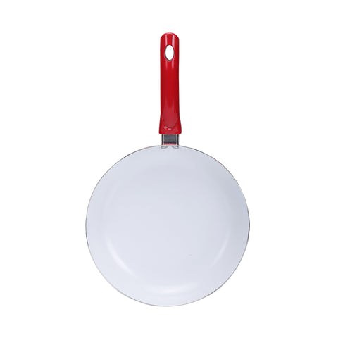 3-Piece Non-Stick Frypan And Turner Set Red/Silver/Black Frying Pan 2x26x20cm
