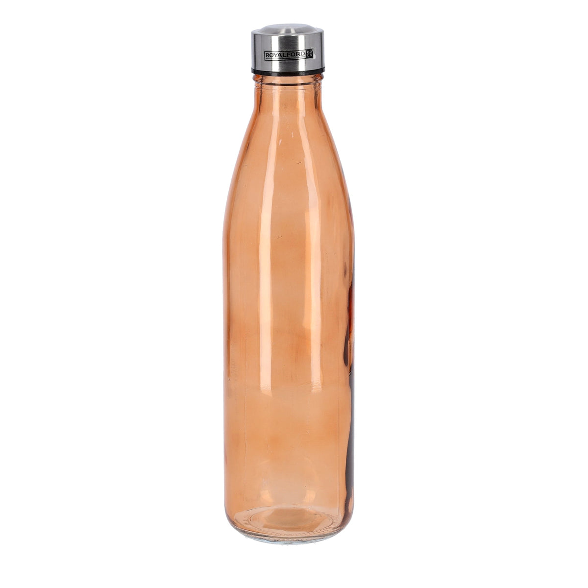 Glass Water Bottle With Painting Brown/Silver/Black