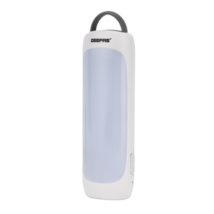 Geepas Rechargeable Emergency Lantern- Energy Efficient Design, 30 Pieces 0.5 W LEDs, and 5 Hours Working/ Portable and Light-Weight Design with Handle/ Perfect for Indoor and Outdoor, Power Outrage, etc./ White,