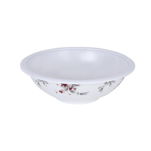 45-Piece Melamlne Dinner Set With 1X36Cm Oval Plate, 8X25Cm Deep Plates, 8X20Cm Soup Plates, 8X20Cm Dinner Plates, 2X20Cm Round Bowls, 8X13Cm Round Bowls, 8Xsoup Spoons, 1Xrice Spoon, 1Xladle, Serves 8 For Famlly Gatherings, Brown White/Brown