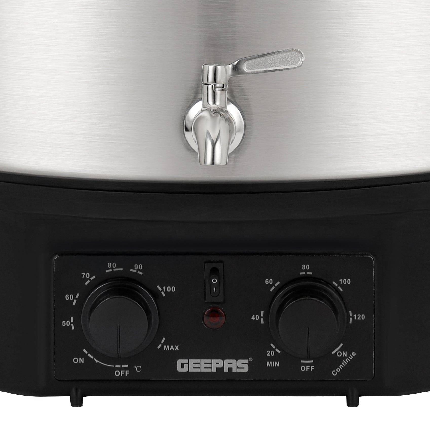 27 Liter Electric Water Boiler | Stainless Steel | Timer & Temperature Control | Black/Silver 27 L 2000 W GK38077 Black/Silver