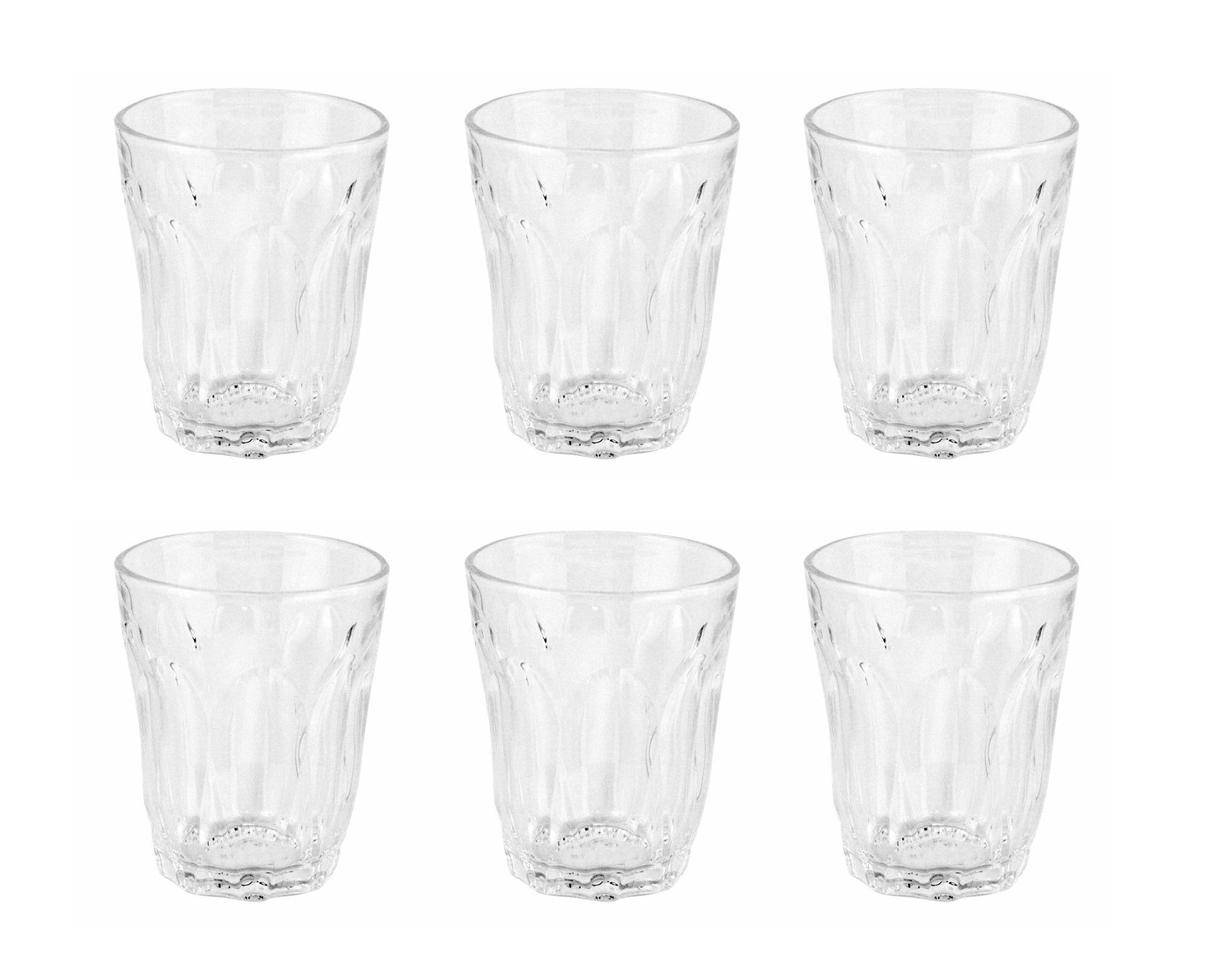 6-Piece Glass Tumbler Set Clear