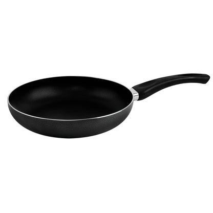8-Piece Ceramic Cookware Set Black Fry Pan 24, Saucepan 18, Small Casserole 20, Big Casserole 24cm