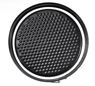 3-Piece Baking Tray Set Black 24,26, 28cm