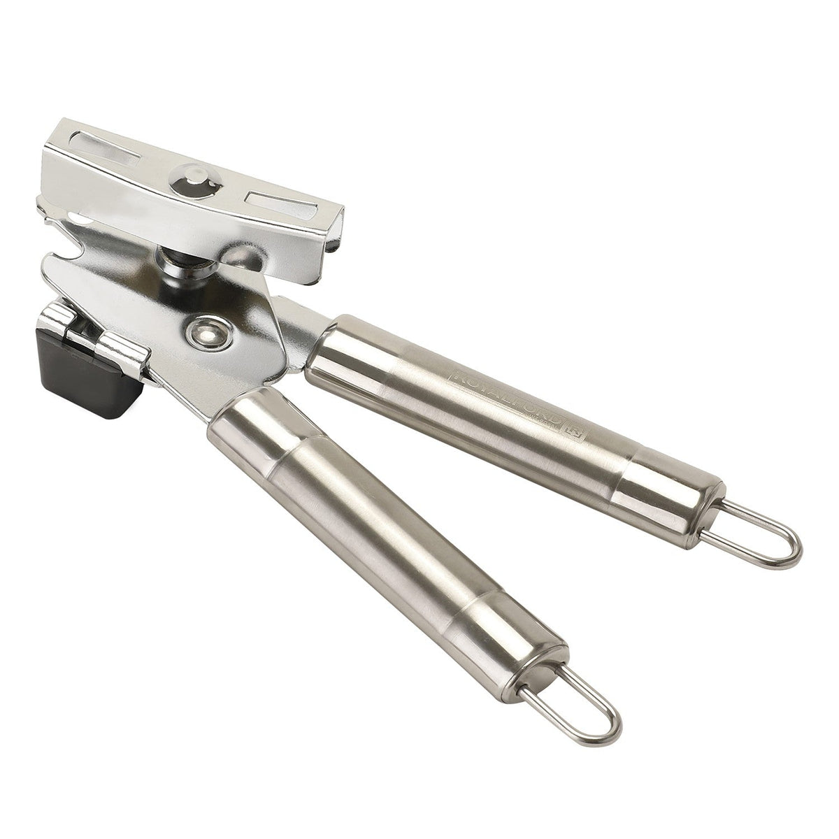 Royalford RF1184-O 3-in-1 Stainless Steel Can Opener – Manual Can, Bottle & Jar Opener with Ergonomic Tube Handle