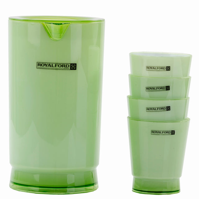 4-Piece Glass With Water Jug Assorted Color