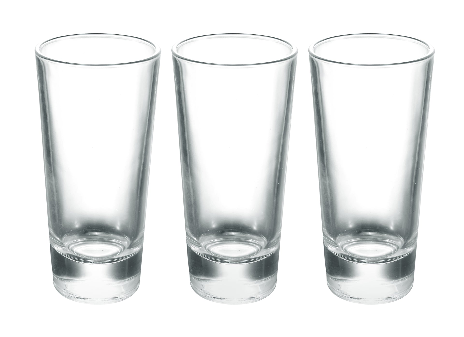 3-Piece Classic Juice Glass Clear