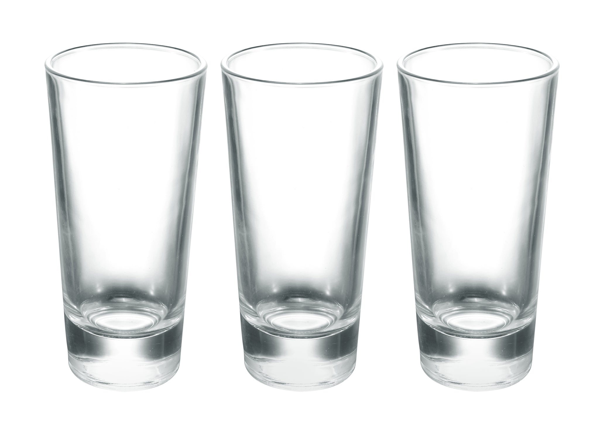 3-Piece Classic Juice Glass Clear