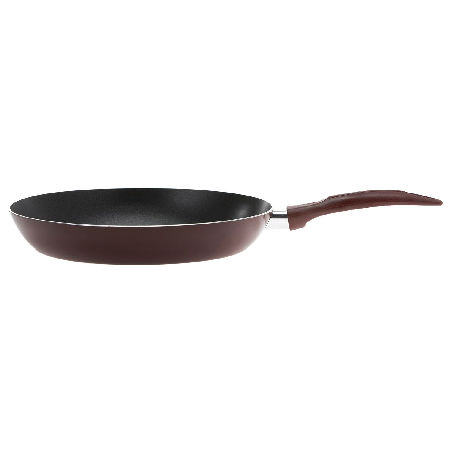 2Pcs Non-Stick Fry Pan Set 2.5Mm Thickness Press Aluminium Material Cd Bottom Strong Bakelite Handle 3 Layer Durable Non-Stick Coating Multicolour