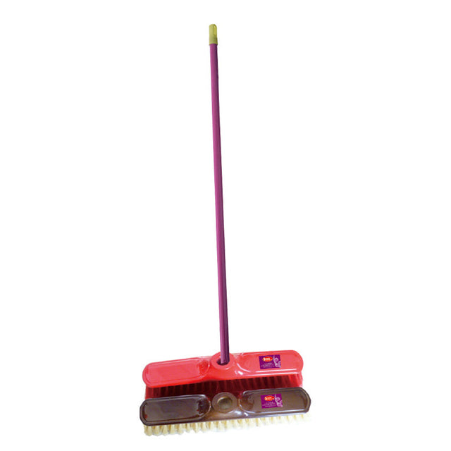 Broom with Steel handle 1X24