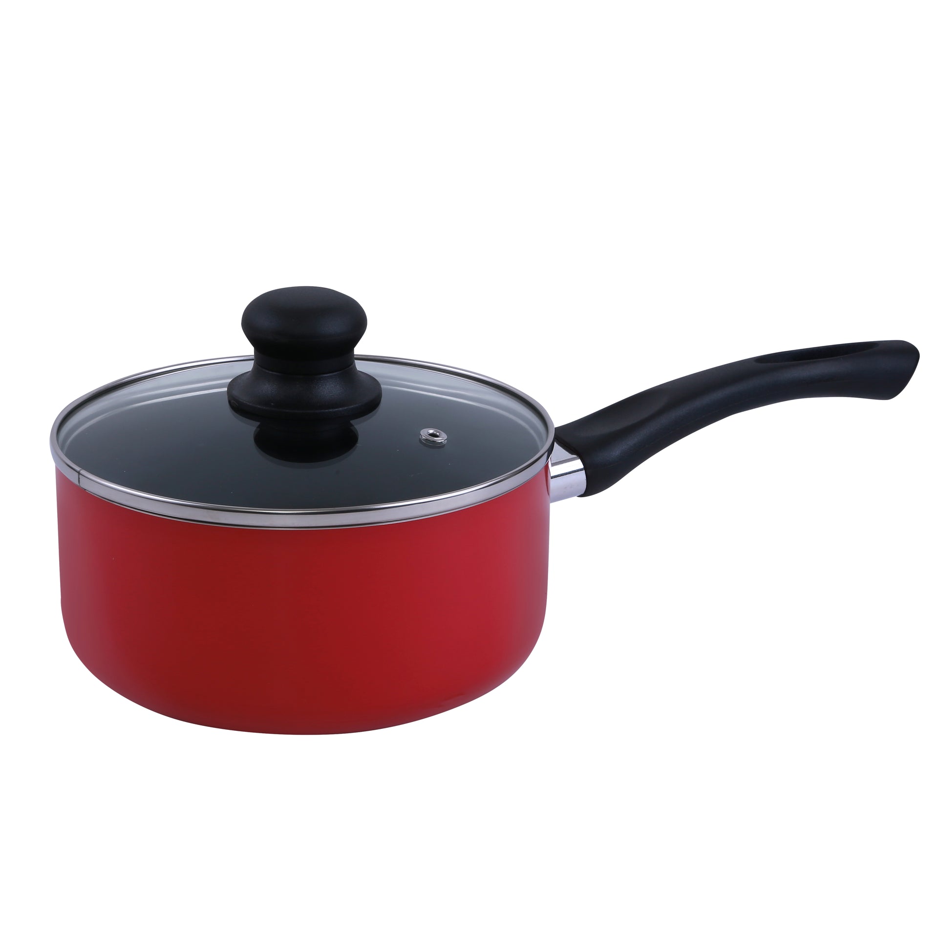 8-Piece Non-stick Scratch Resistant Cookware Set Red