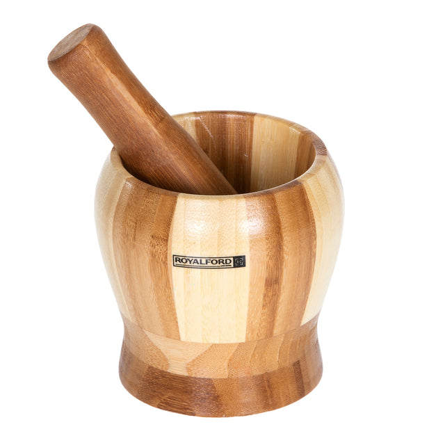 Bamboo Grinding Bowl Multicolor Brown Brown 0.492kg