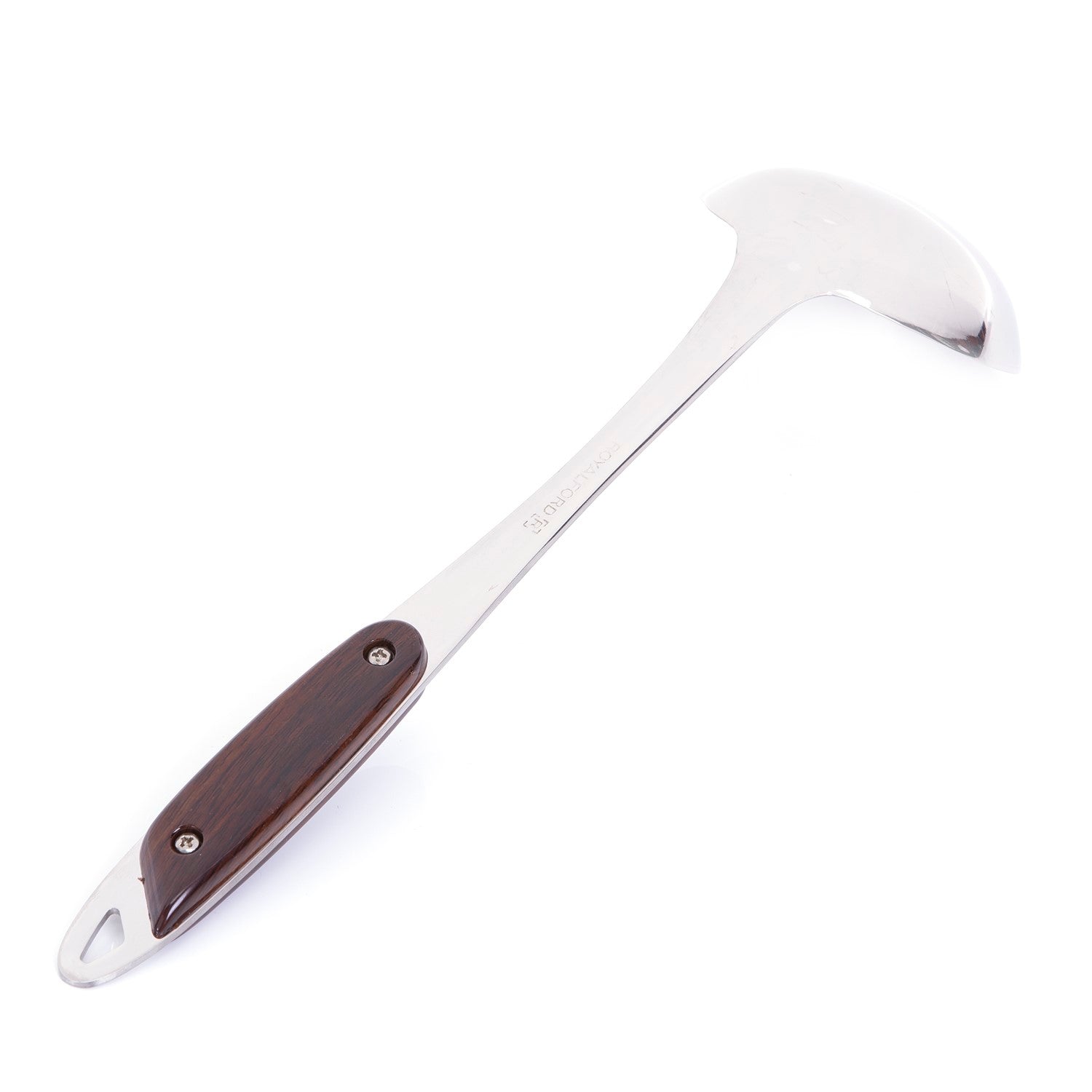 Stainless Steel Soup Spoon Brown Series Wooden Finish Pp Handle 31X9X7.5Cm Multicolor