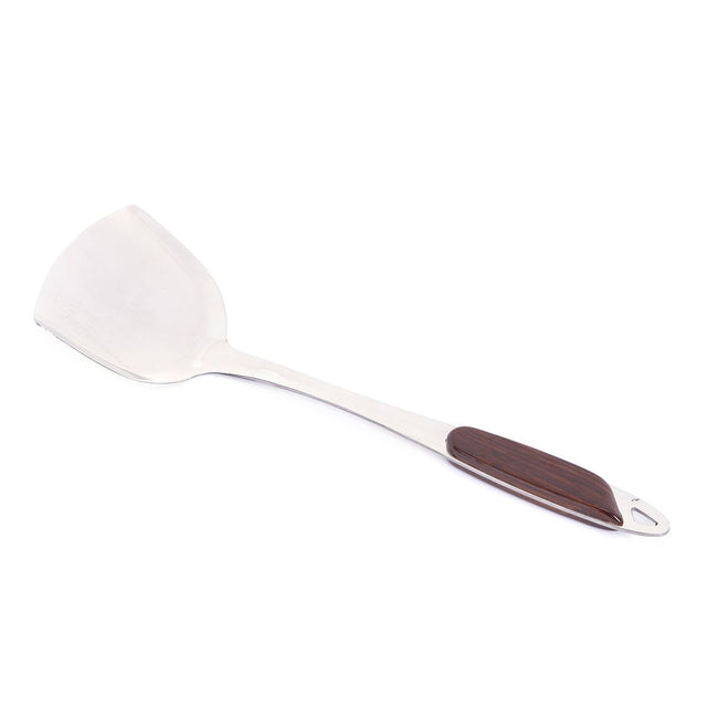 Stainless Steel Turner Spatula with Gripped Handle – Durable Kitchen Cooking Tool for Flipping, Stirring & Serving, Dishwasher Safe