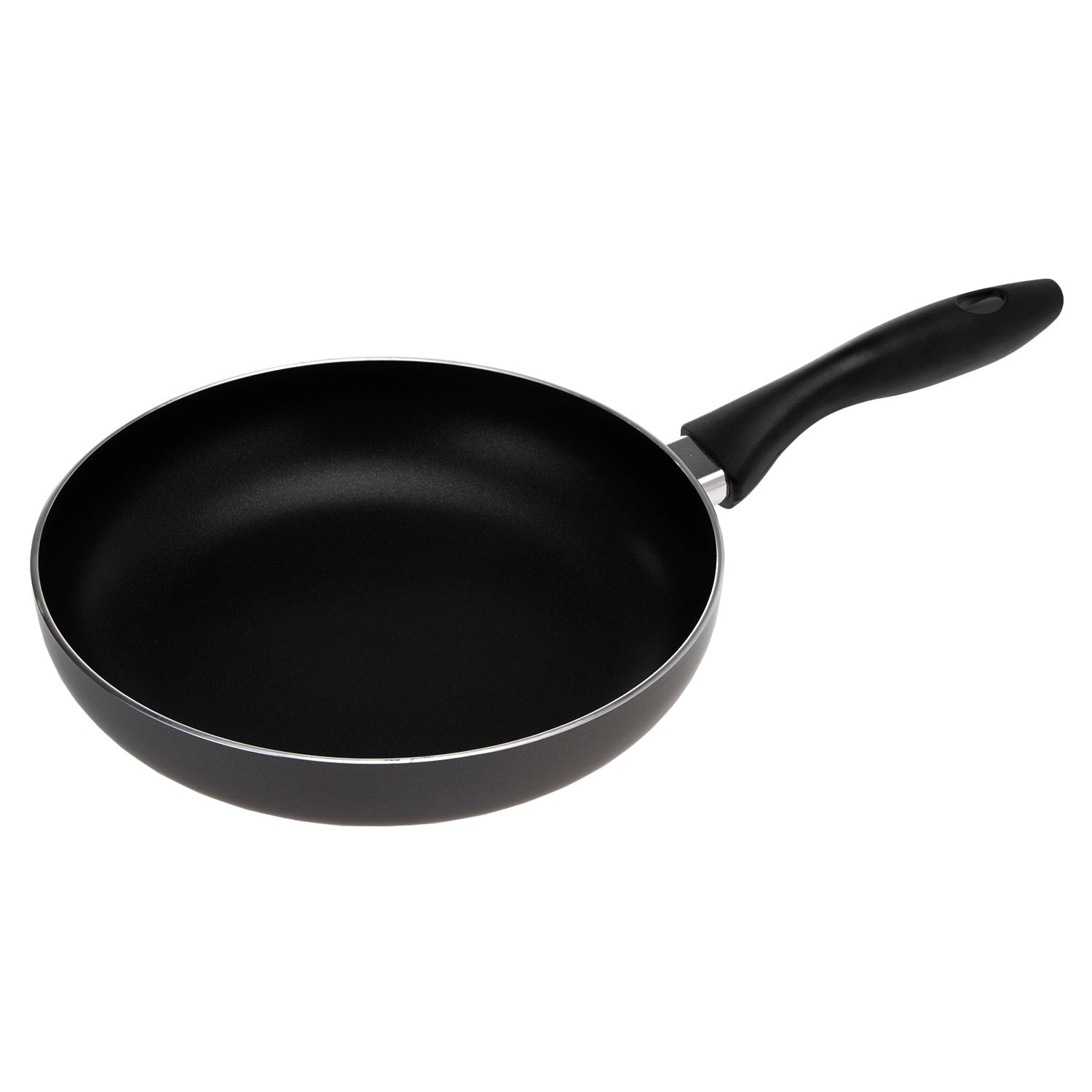 2-Piece Non-Stick Fry Pan Set – 18CM & 26CM Aluminium Frying Pans with Slotted Turner, Durable Granite Coating, Heat-Resistant Handles, Value Kitchenware Set for Sautéing, Frying & Everyday Cooking Black