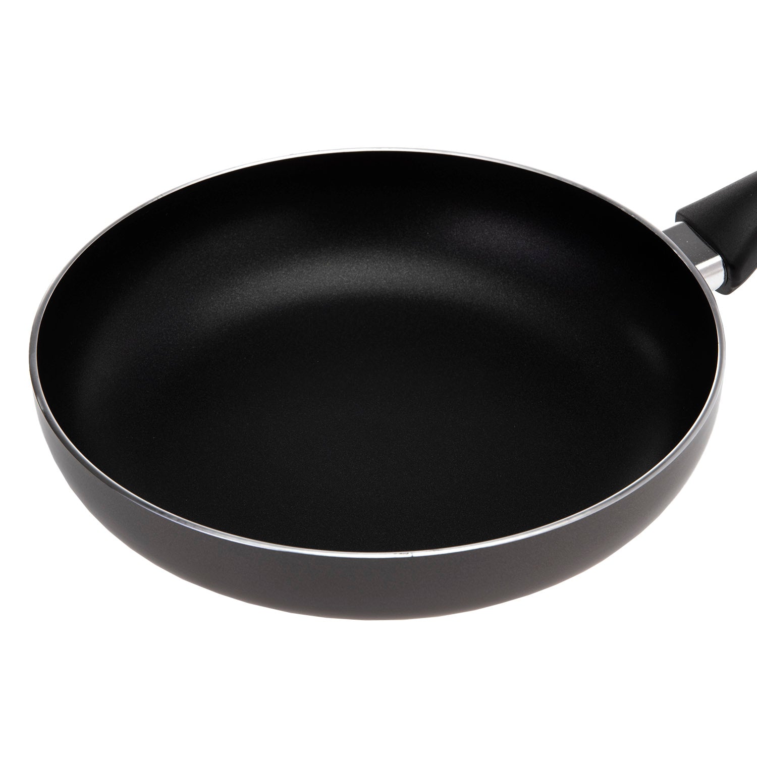 2-Piece Non-Stick Fry Pan Set – 18CM & 26CM Aluminium Frying Pans with Slotted Turner, Durable Granite Coating, Heat-Resistant Handles, Value Kitchenware Set for Sautéing, Frying & Everyday Cooking Black