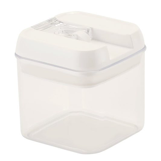 Airtight Plastic Food Container With Lid Clear/White 1Liters