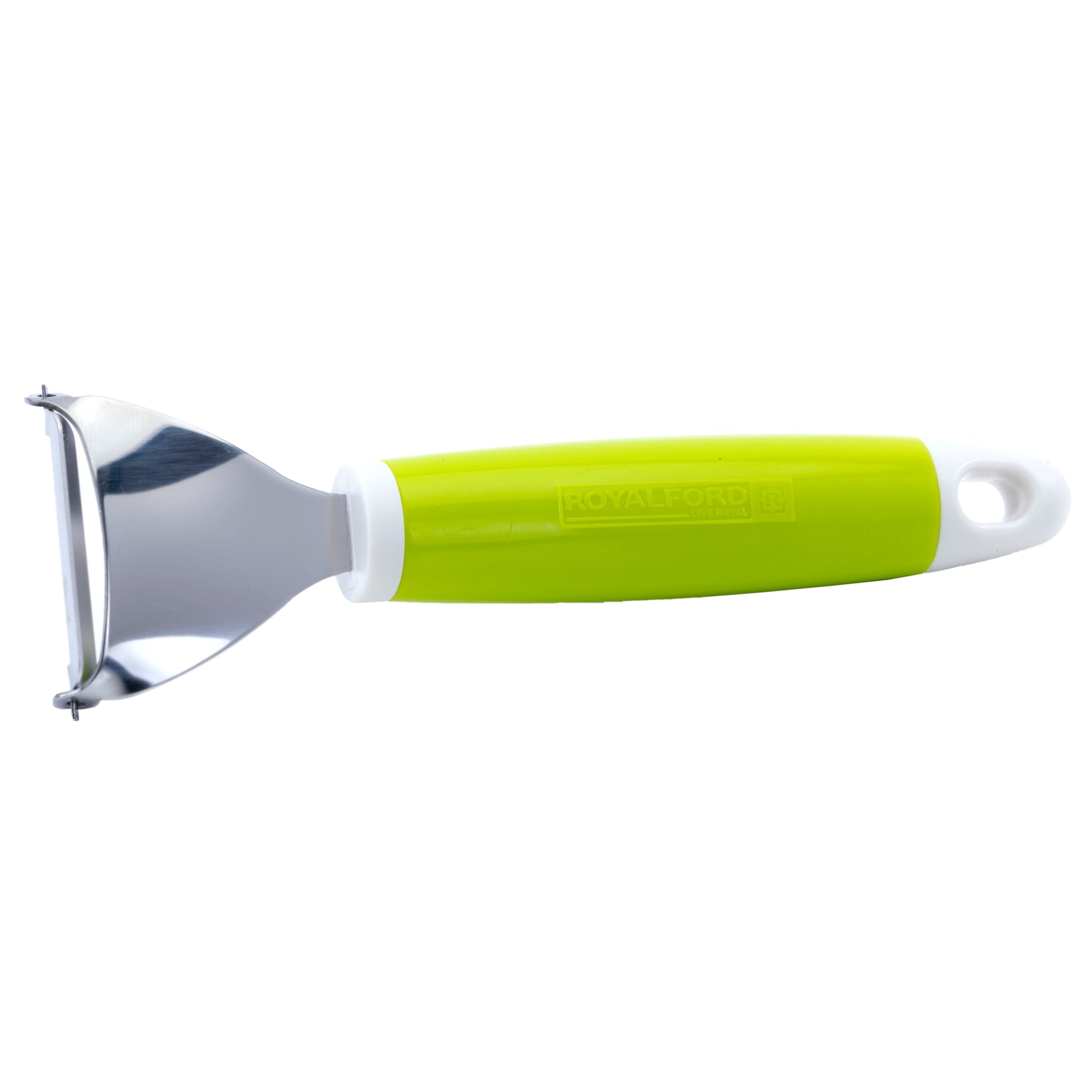 Triangle Peeler Stainless Steel +Abs 19X5.8Cm Dishwasher Safe Silver With Green Handle