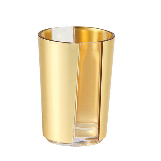 Royalford 410ml Gold Acrylic Glass | Portable Lightweight | RF8207 | with Broad Mouth & Easy Handling Water Cup Drinking Glass | Ideal for Party Picnic BBQ Camping Garden
