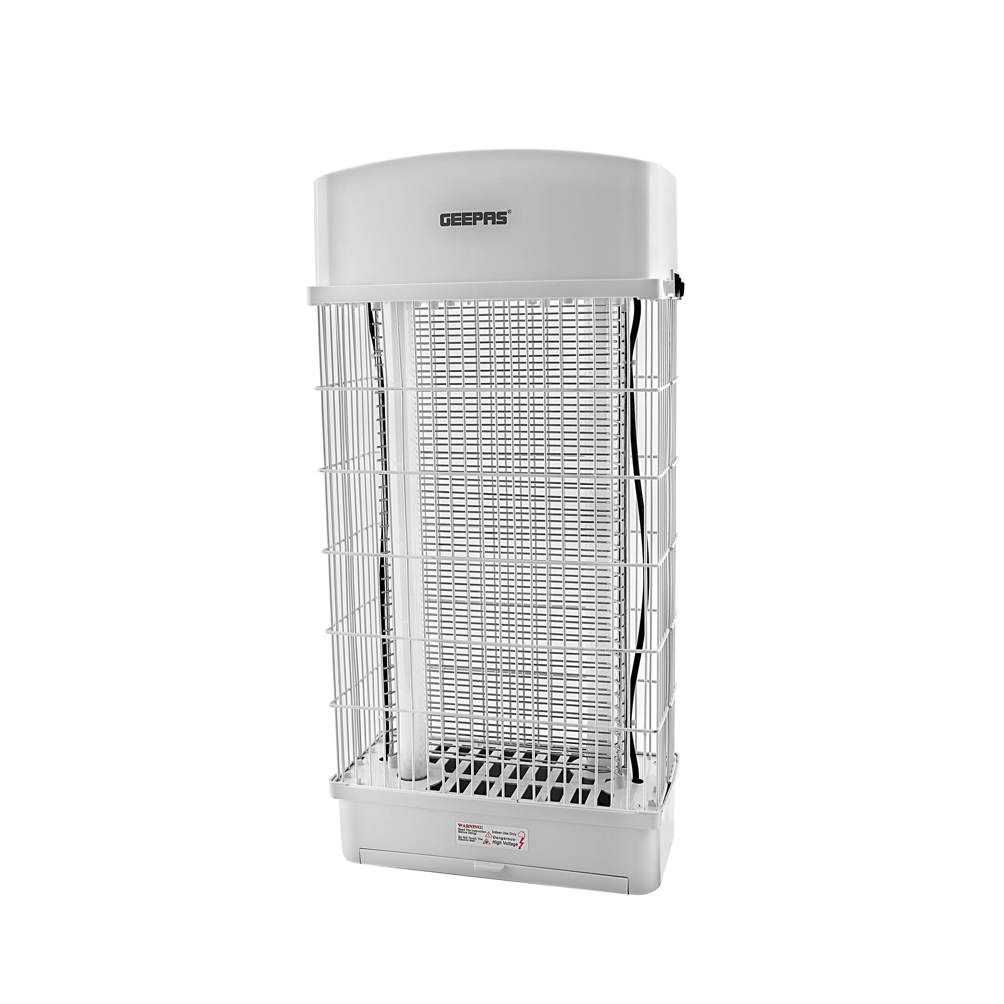 Geepas Mosquito & Insect Killer, UV Tubes with Rope On/Off Switch 8 W GBK1151N White/Black