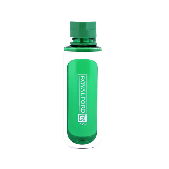Cylindrical Design Water Bottle Green/White
