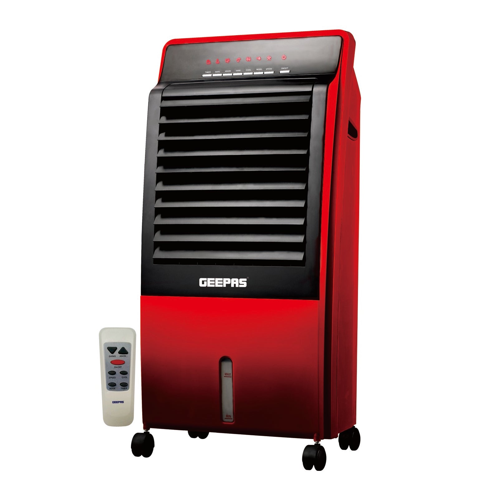 Portable Digital Air Cooler with Ice Box Technology – 3 Speeds, Remote Control & LED Display | High-Performance Personal Cooling for Home & Office | 2-Year Warranty 45 L 150 W GAC9433 White