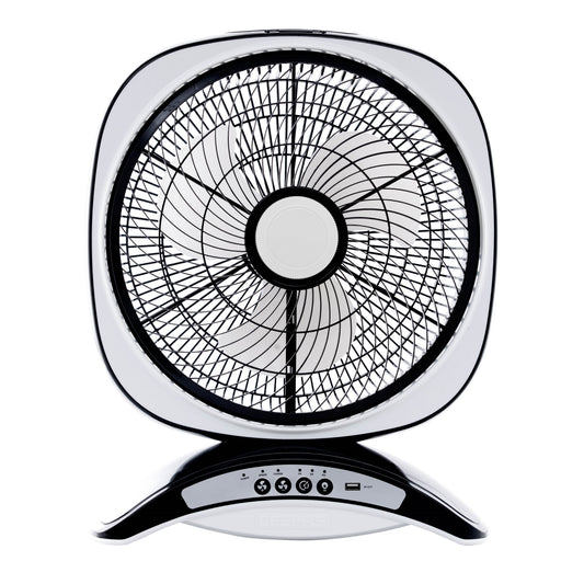 Rechargeable Fan 14-Inch GF969 White/Black