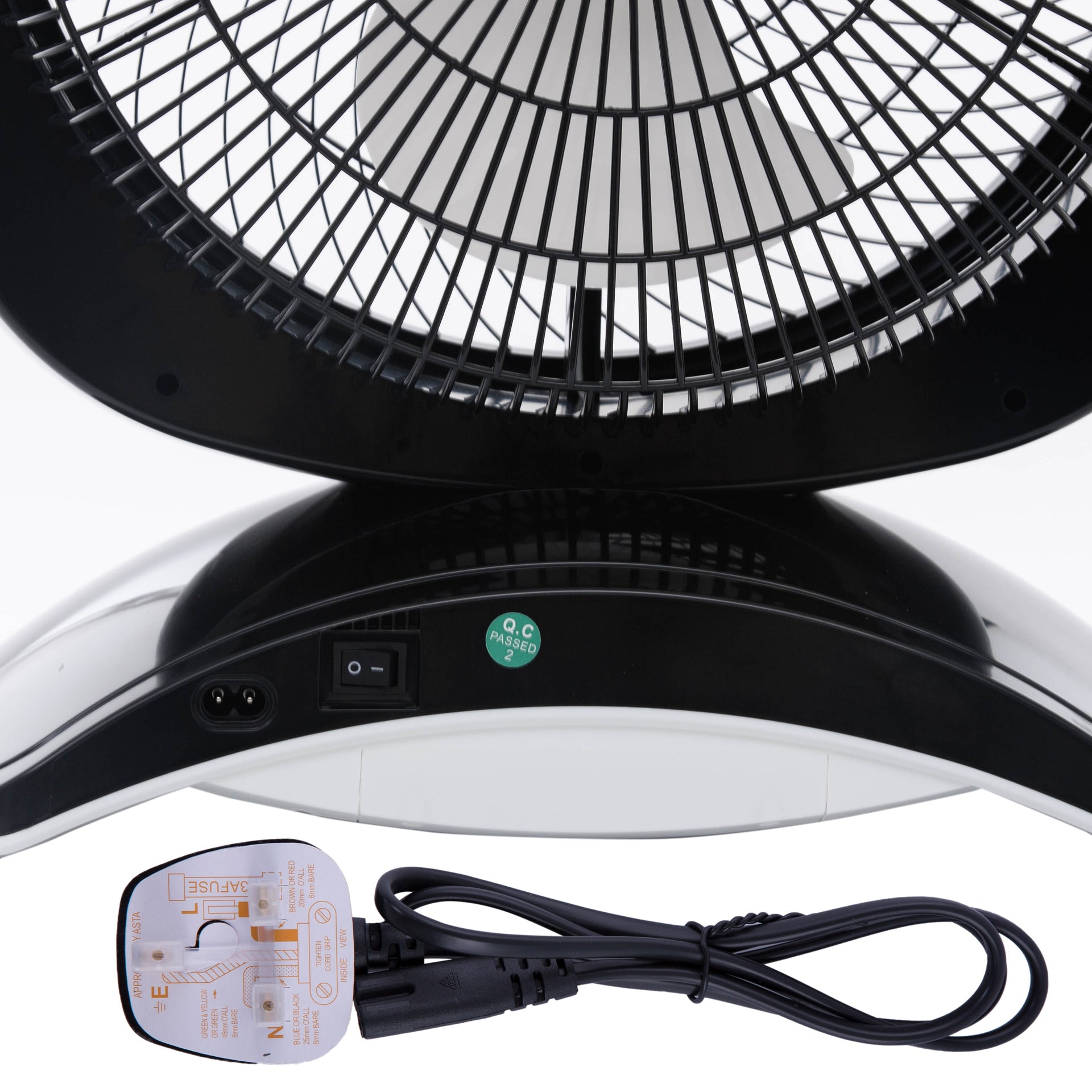 Rechargeable Fan 14-Inch GF969 White/Black