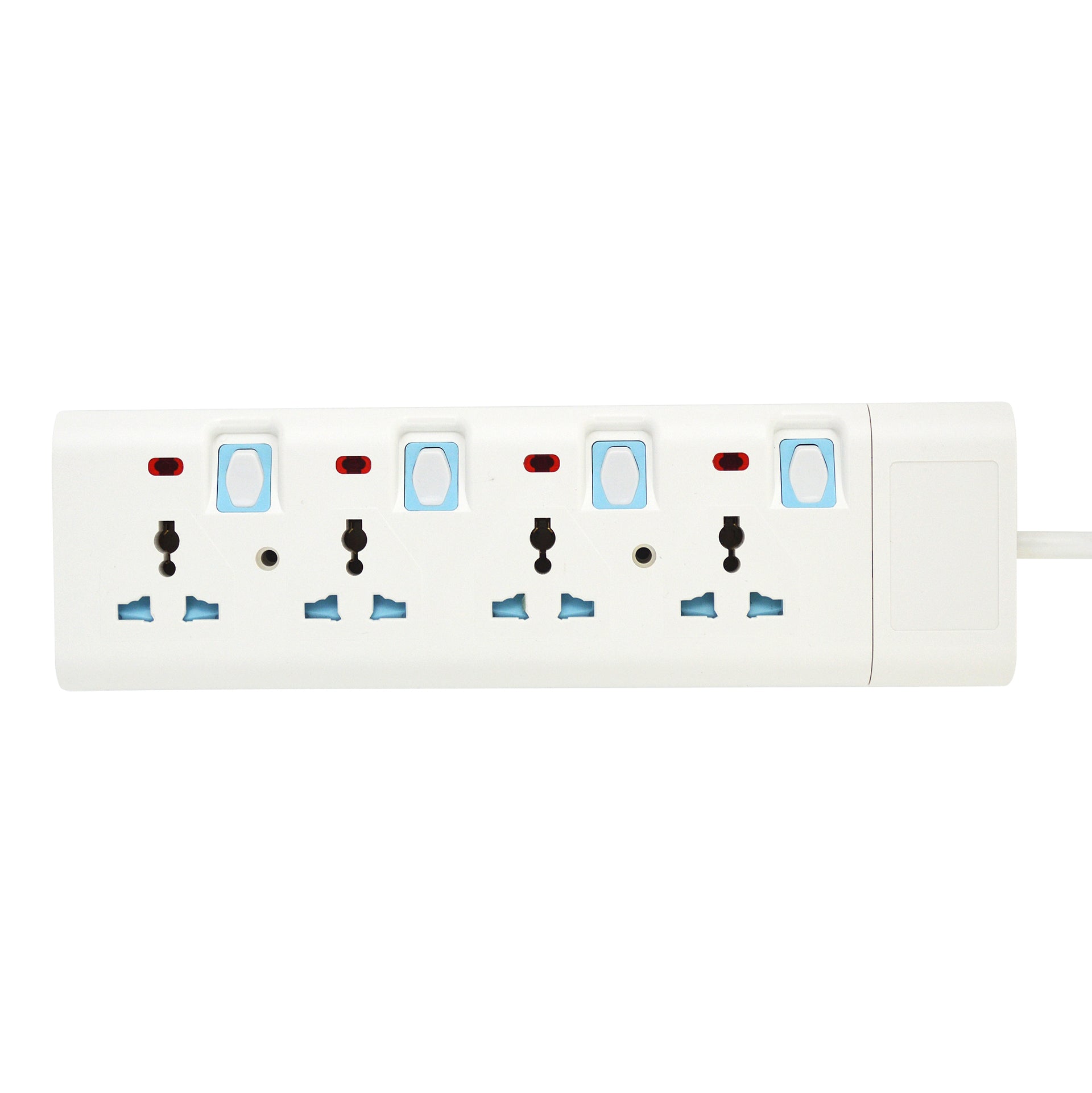 4-Way Extension Socket White