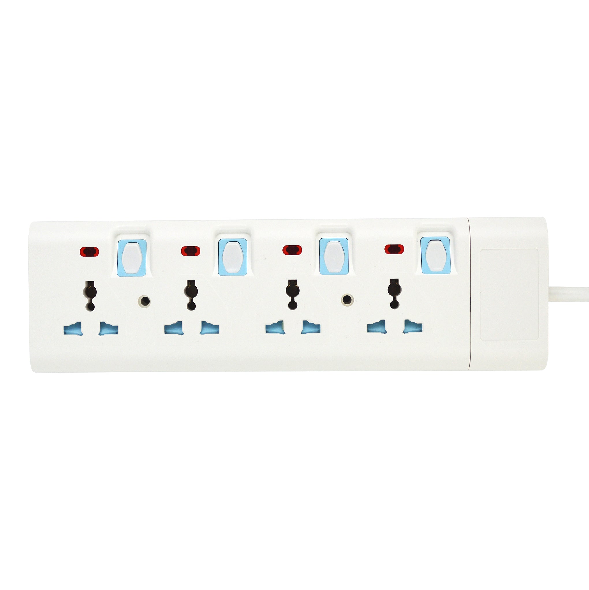 4-Way Extension Socket White