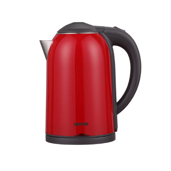 Double Layer Electric Kettle Cordless Water /Tea Kettle with  Stainless Steel Double Wall, Auto Shut-Off & Boil-Dry Protection | Ideal for Coffee, Tea, Water & More | 2 Years Warranty 1.7 L 2150 W GK38013 Red/Black