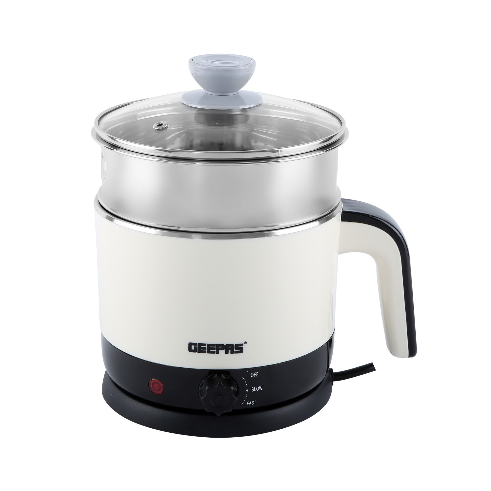 Double Layer Multi-Functional Kettle With Egg Boiler Attachment/Cooking Noodle 50-60Hz 1.7 L 1000 W GK38026 White/Silver/Black