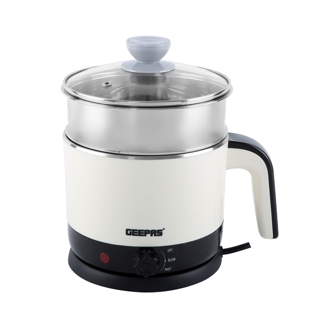 Double Layer Multi-Functional Kettle With Egg Boiler Attachment/Cooking Noodle 50-60Hz 1.7 L 1000 W GK38026 White/Silver/Black