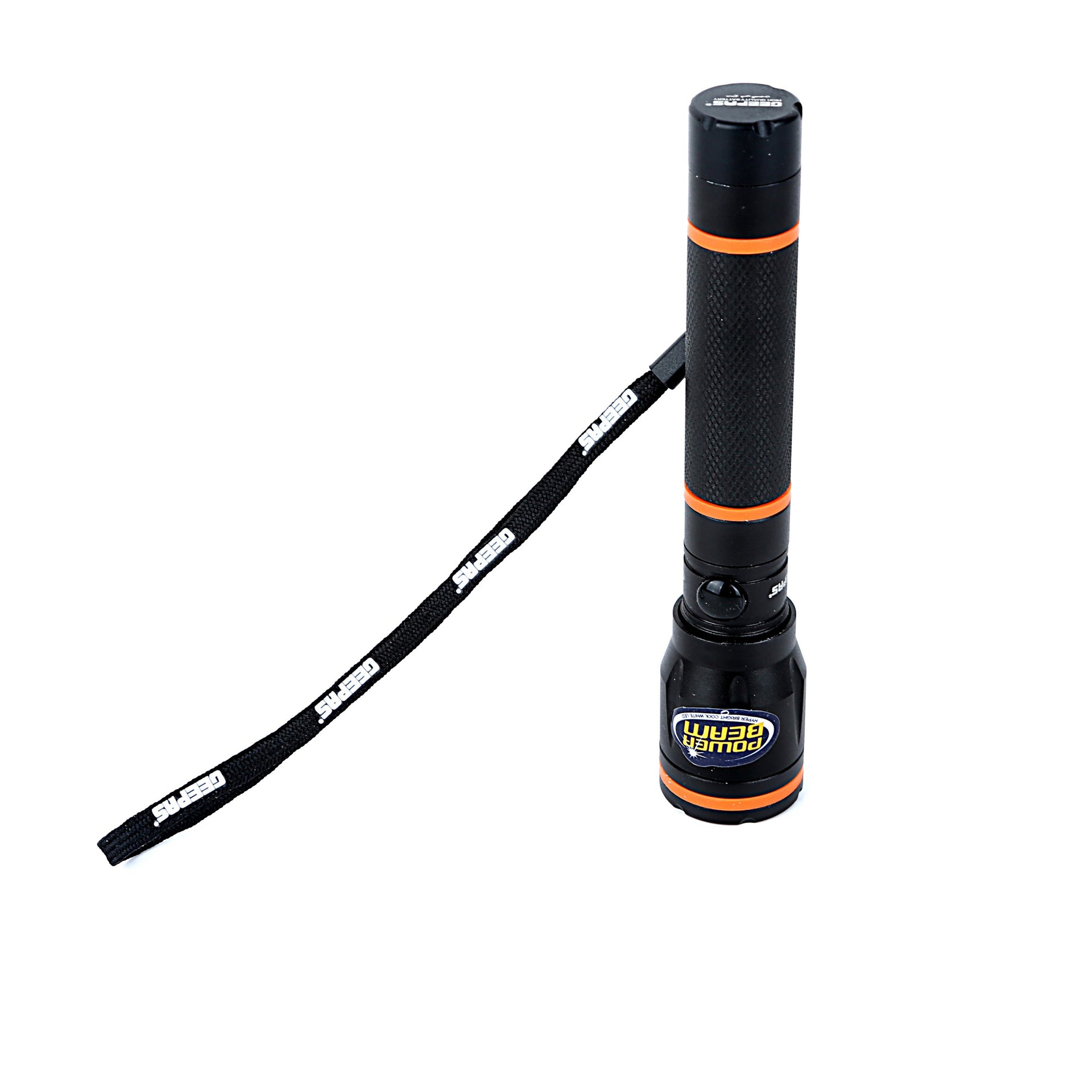 Rechargeable Waterproof LED Flashlight Black ‎17.2 x 12.4 x 6.2cm