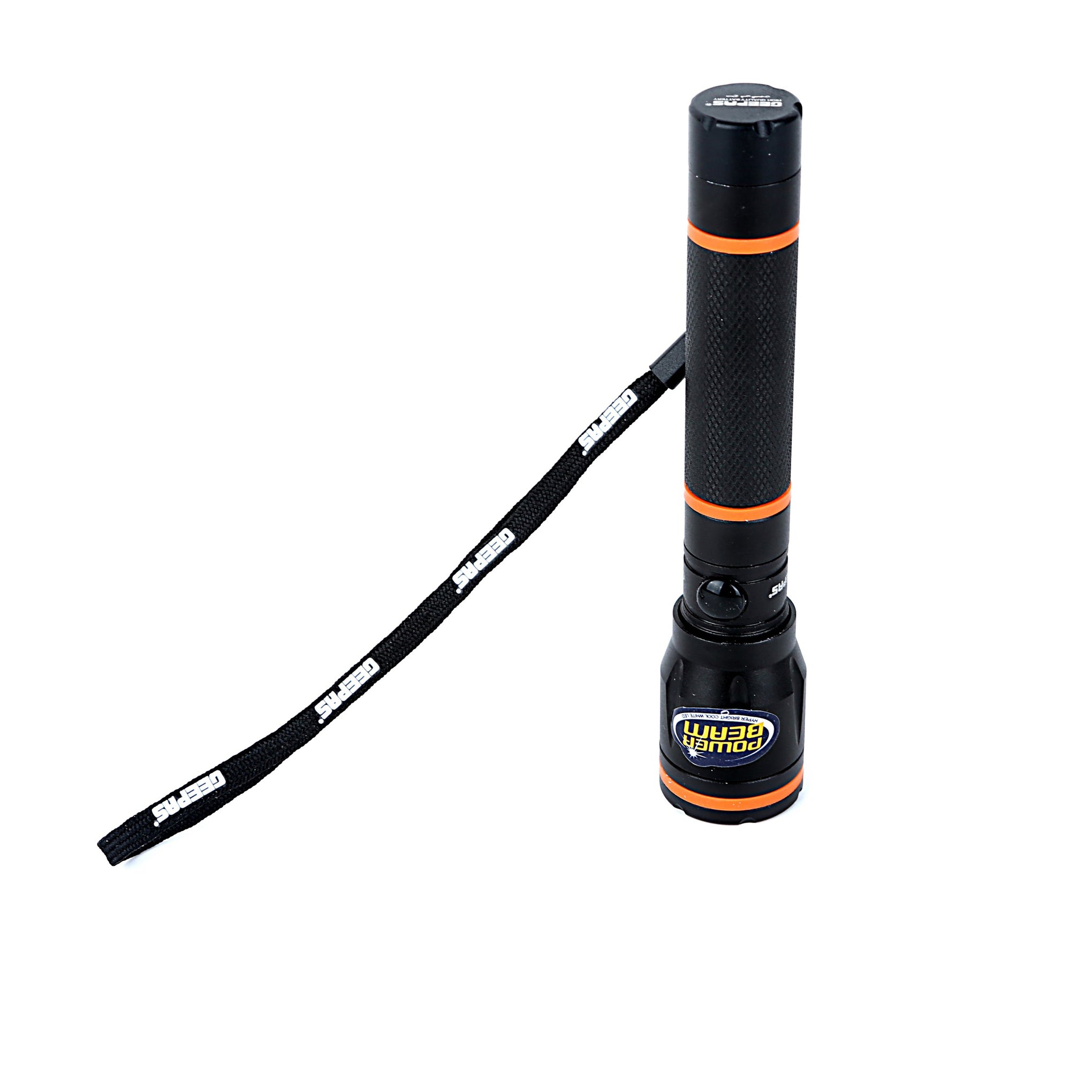 Rechargeable Waterproof LED Flashlight Black ‎17.2 x 12.4 x 6.2cm