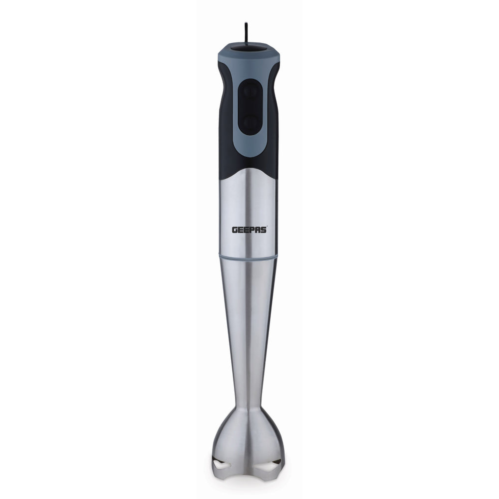 Stainless Steel Hand Blender GHB5468 – 2-Speed Powerful Motor, Removable Stainless Steel Blending Stick, Durable Sharp Blade, Silver & Black